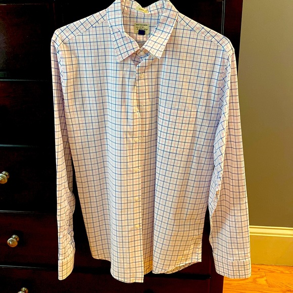 J. Crew Lightweight Stretch Buttondown, L EUC - Picture 1 of 5